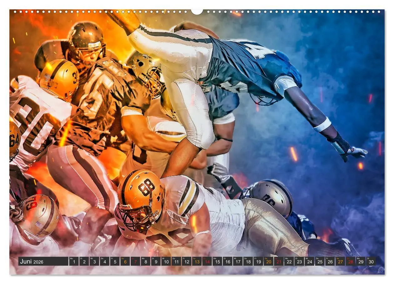 Bild: 9783457722817 | Faszination American Football (Wandkalender 2026 DIN A2 quer),...