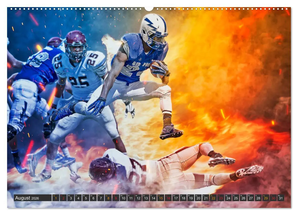 Bild: 9783457722817 | Faszination American Football (Wandkalender 2026 DIN A2 quer),...