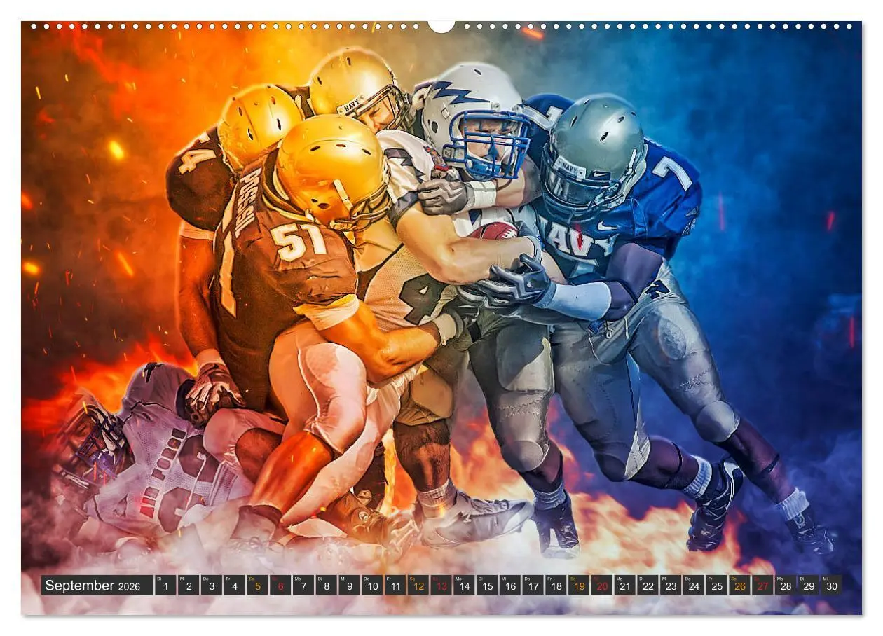 Bild: 9783457722817 | Faszination American Football (Wandkalender 2026 DIN A2 quer),...