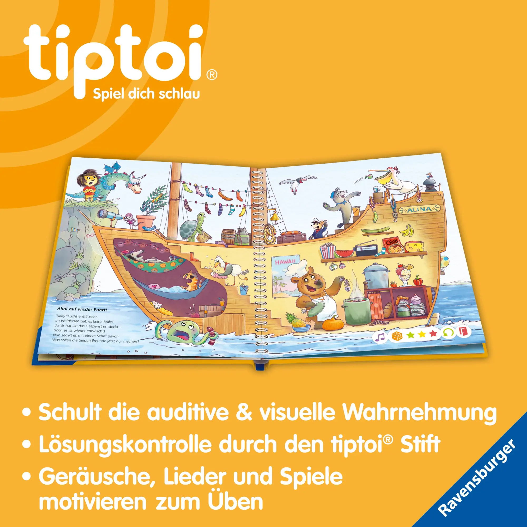 Bild: 9783473492817 | tiptoi® Meine Lern-Spiel-Welt - Konzentration und Wahrnehmung | Buch
