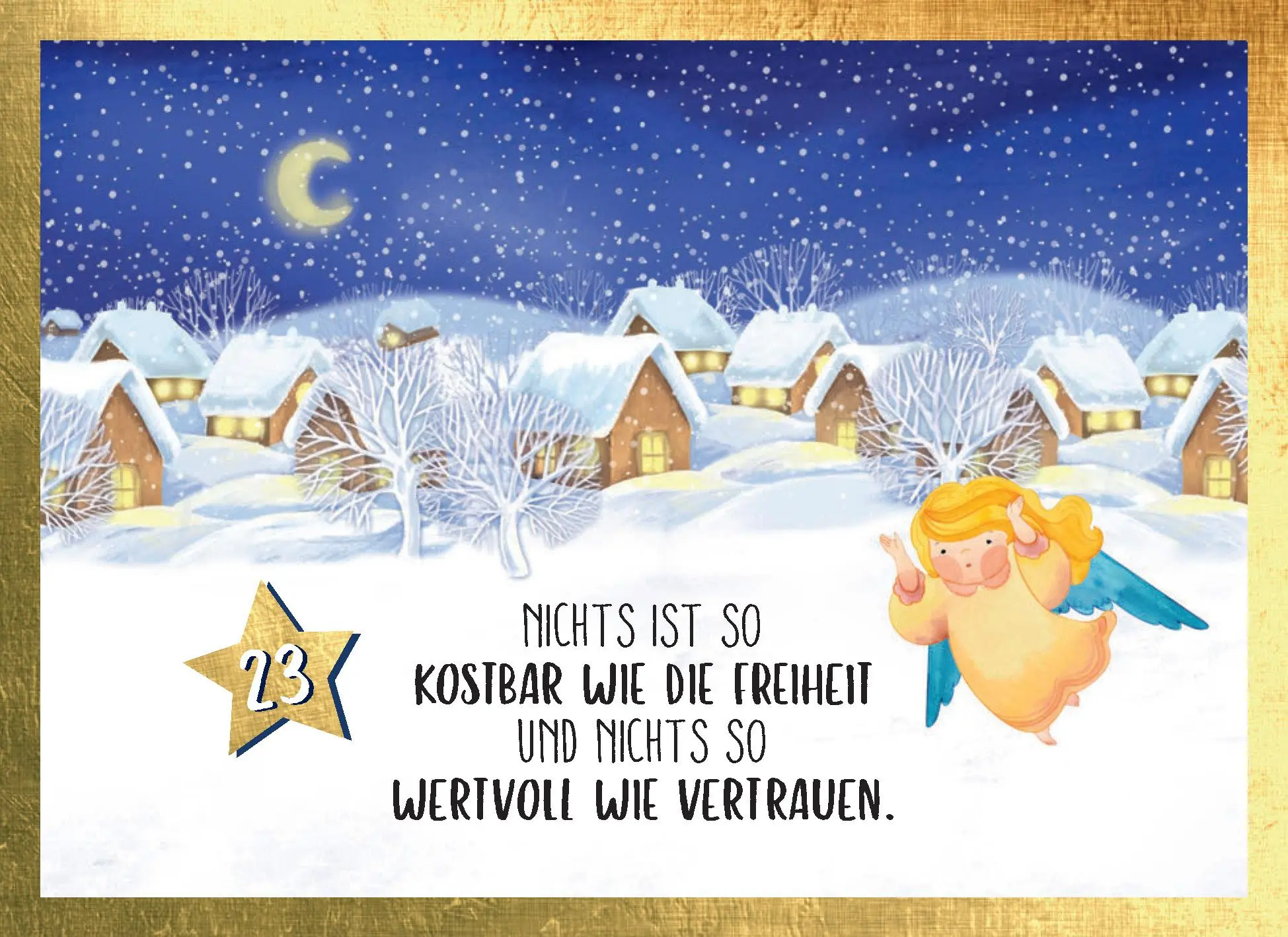 Bild: 9783625192817 | Jeden Tag ein Schutzengel für dich Adventskalender mit Aufsteller