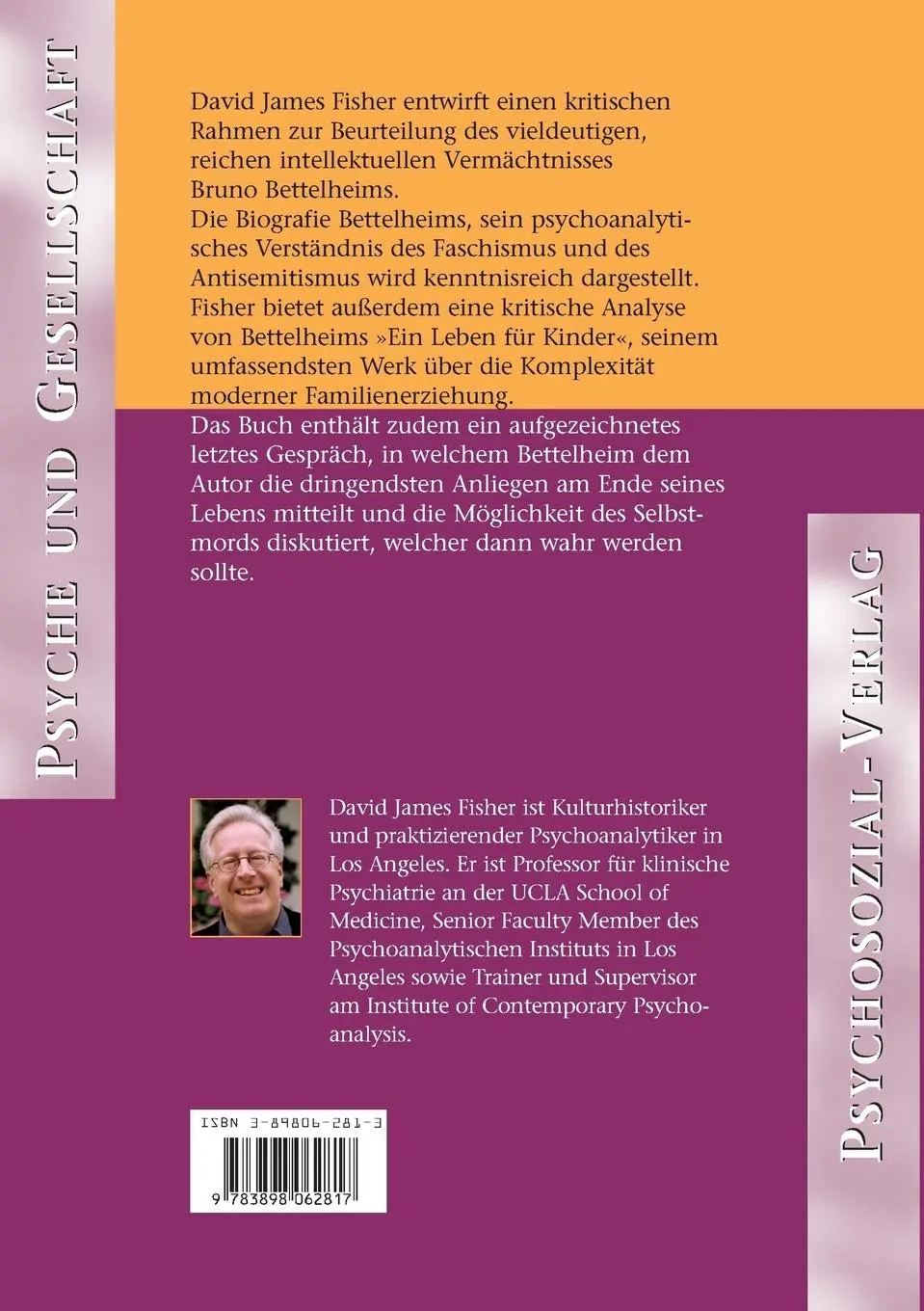 Rückseite: 9783898062817 | Psychoanalytische Kulturkritik und die Seele des Menschen | Fisher