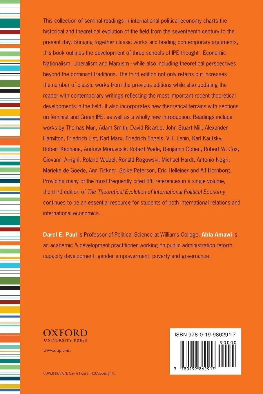 Rückseite: 9780199862917 | Theoretical Evolution of International Political Economy, Third...