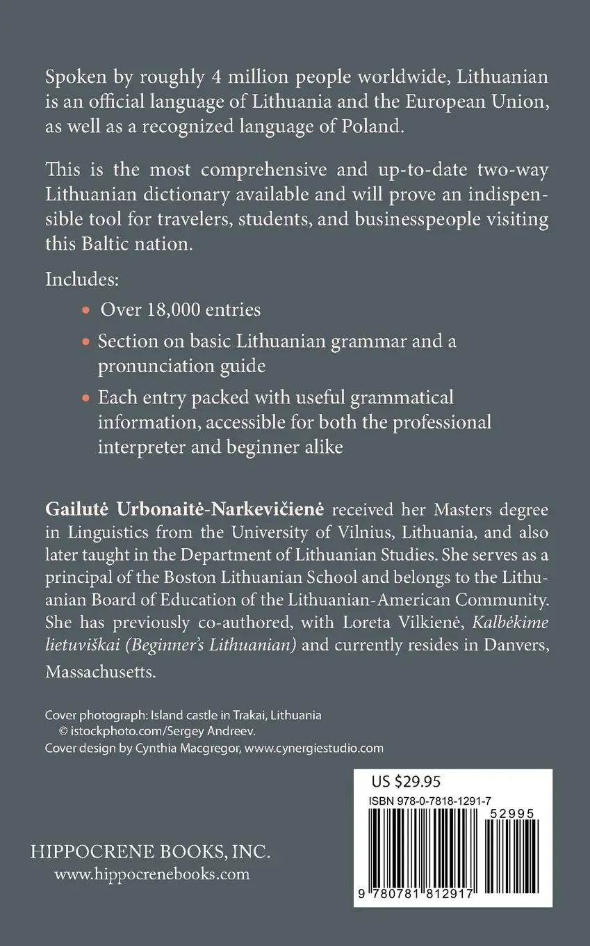 Rückseite: 9780781812917 | Lithuanian-English/English-Lithuanian Practical Dictionary | Buch