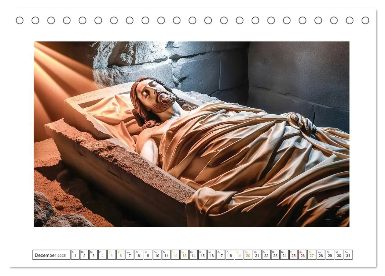 Bild: 9783457332917 | Durch das Jahr mit Jesus (Tischkalender 2026 DIN A5 quer), CALVENDO...