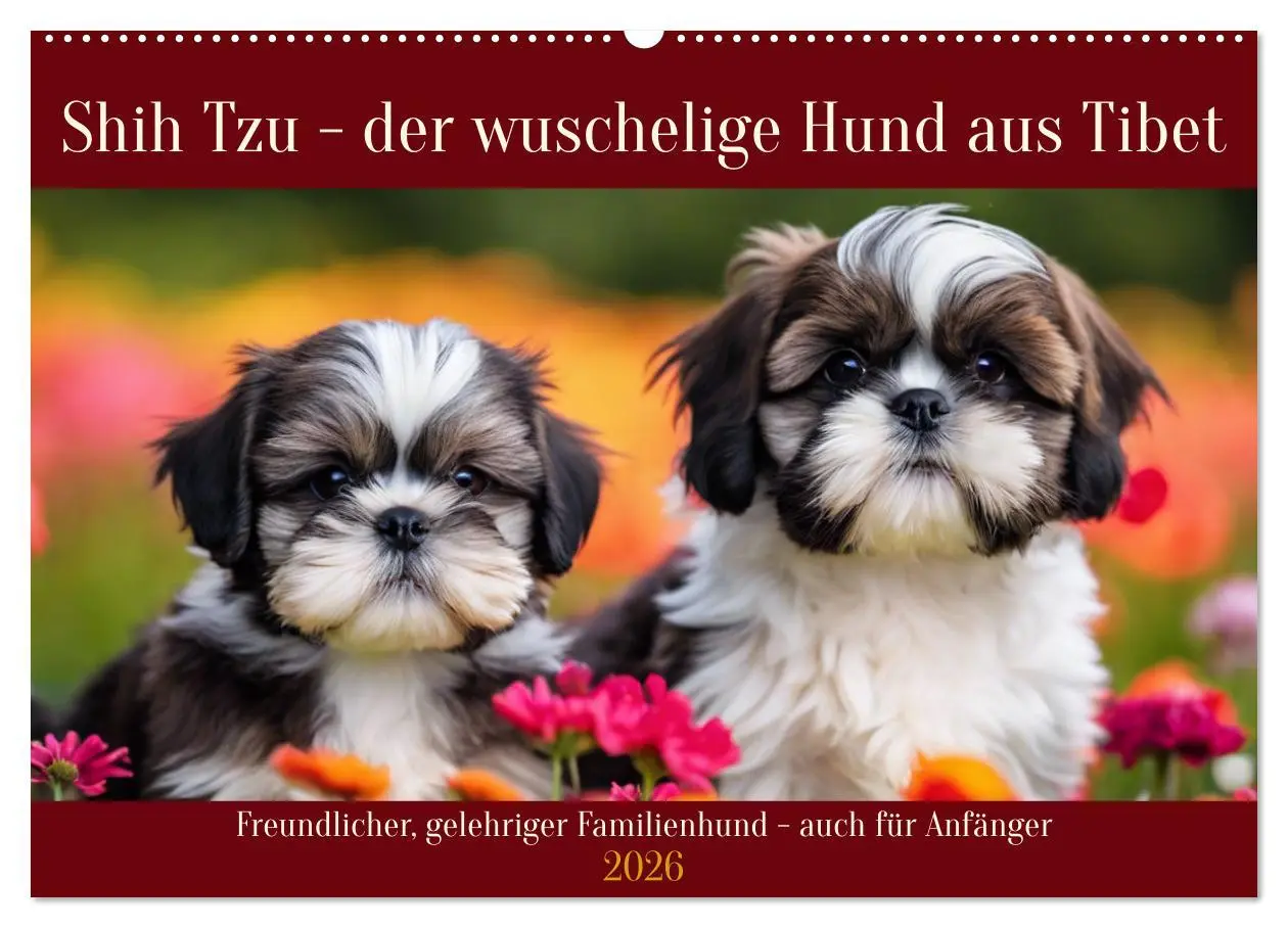 Cover: 9783457402917 | Shih Tzu - der wuschelige Hund aus Tibet (Wandkalender 2026 DIN A2...