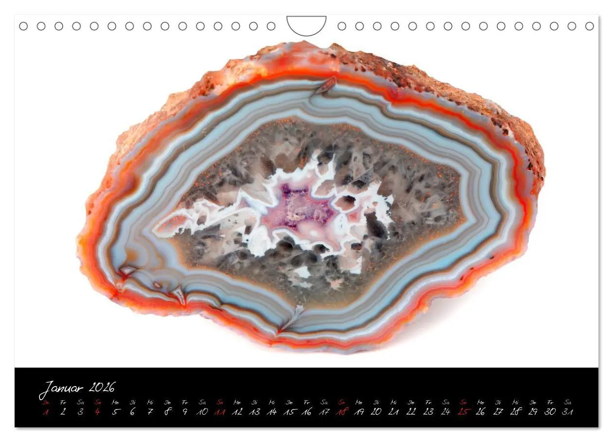 Bild: 9783457952917 | Achate - Naturwunder (Wandkalender 2026 DIN A4 quer), CALVENDO...