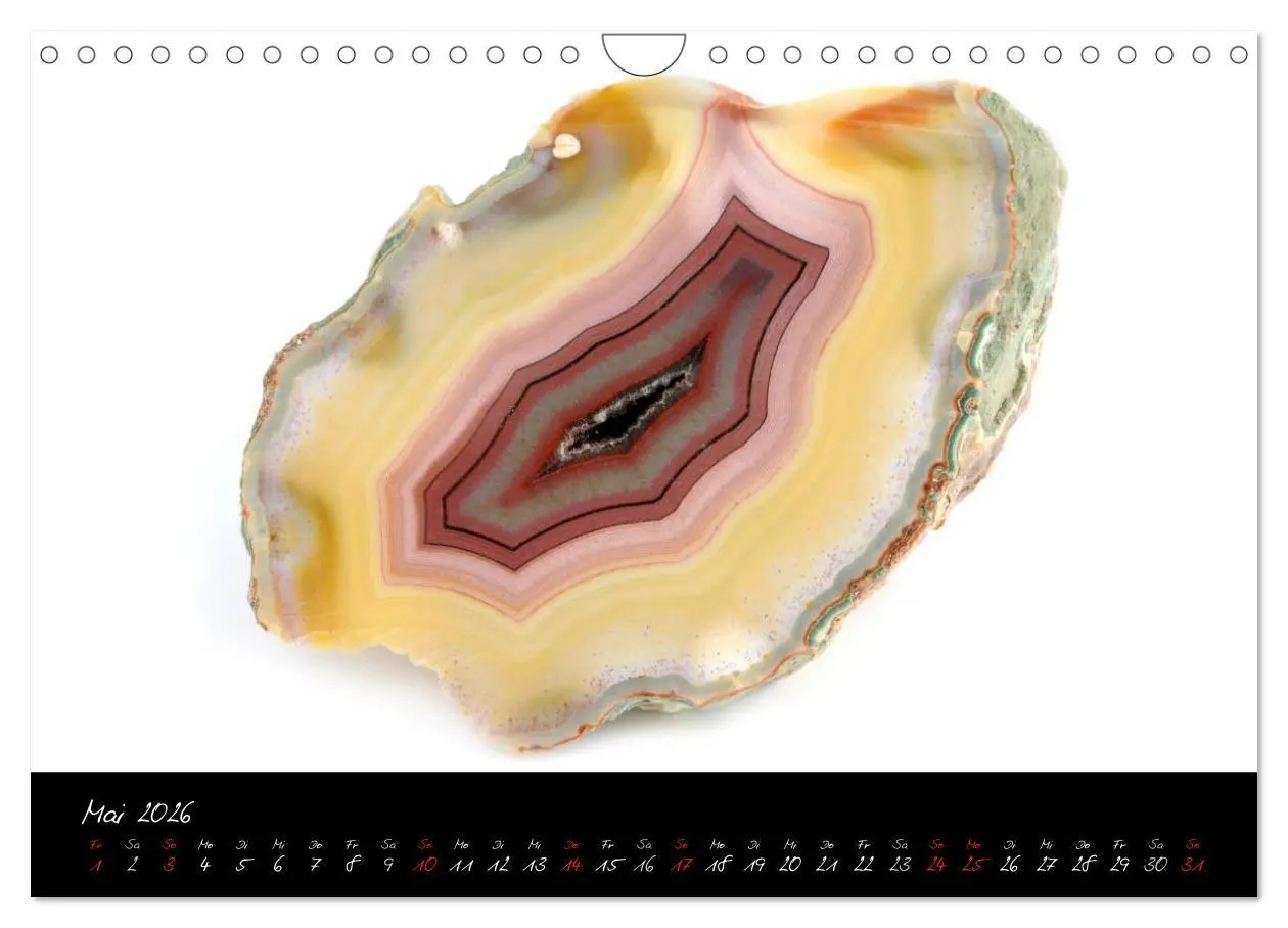 Bild: 9783457952917 | Achate - Naturwunder (Wandkalender 2026 DIN A4 quer), CALVENDO...
