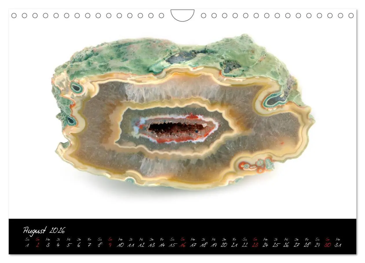 Bild: 9783457952917 | Achate - Naturwunder (Wandkalender 2026 DIN A4 quer), CALVENDO...