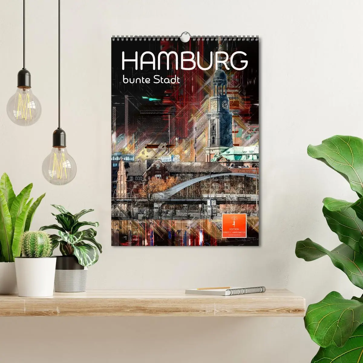 Bild: 9783516352917 | Hamburg bunte Stadt (Wandkalender 2026 DIN A3 hoch), CALVENDO...