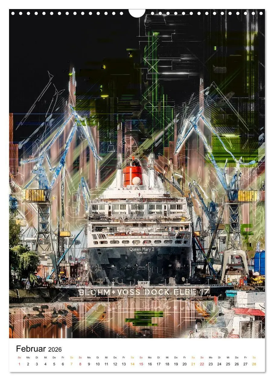 Bild: 9783516352917 | Hamburg bunte Stadt (Wandkalender 2026 DIN A3 hoch), CALVENDO...
