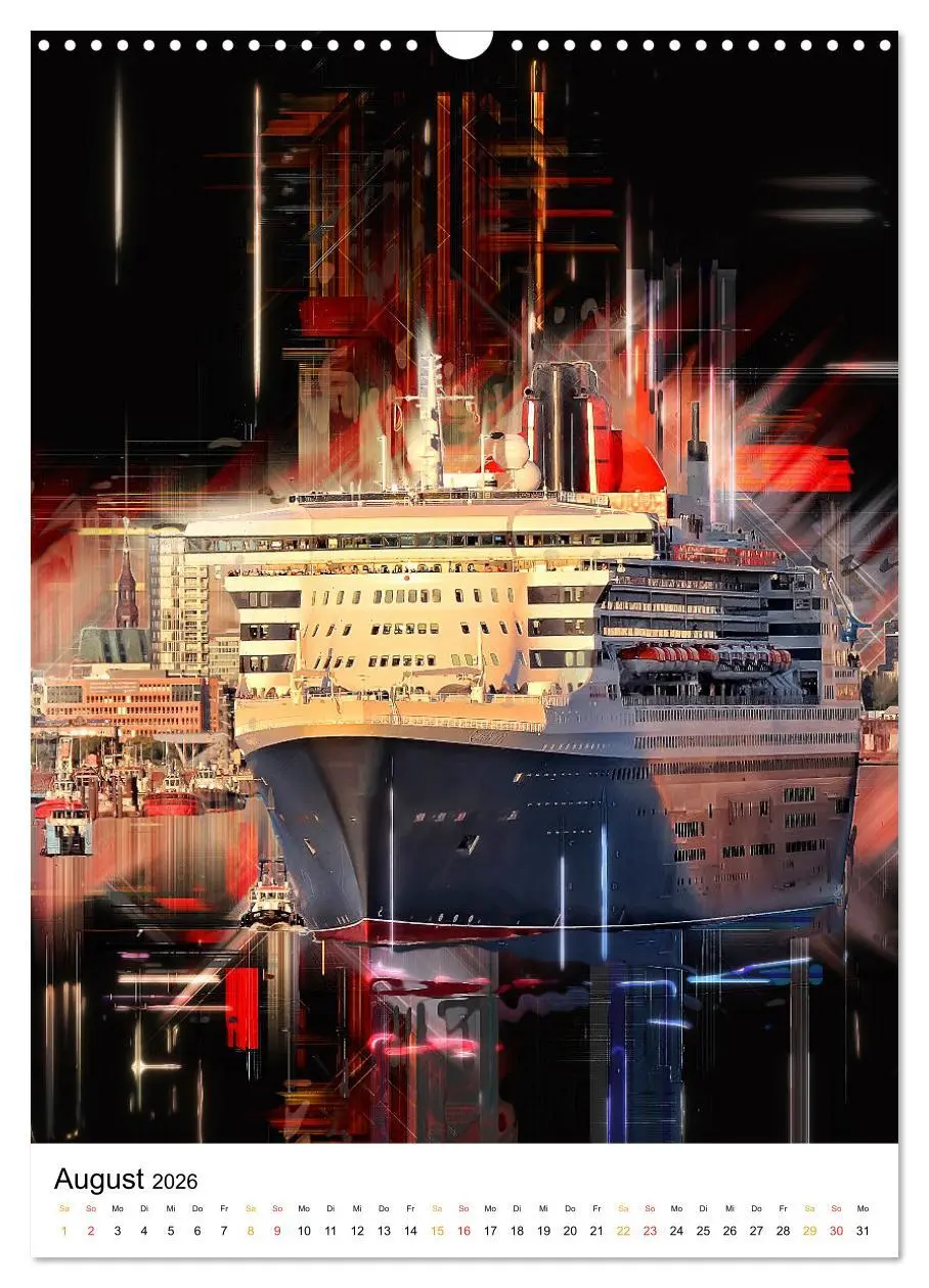 Bild: 9783516352917 | Hamburg bunte Stadt (Wandkalender 2026 DIN A3 hoch), CALVENDO...