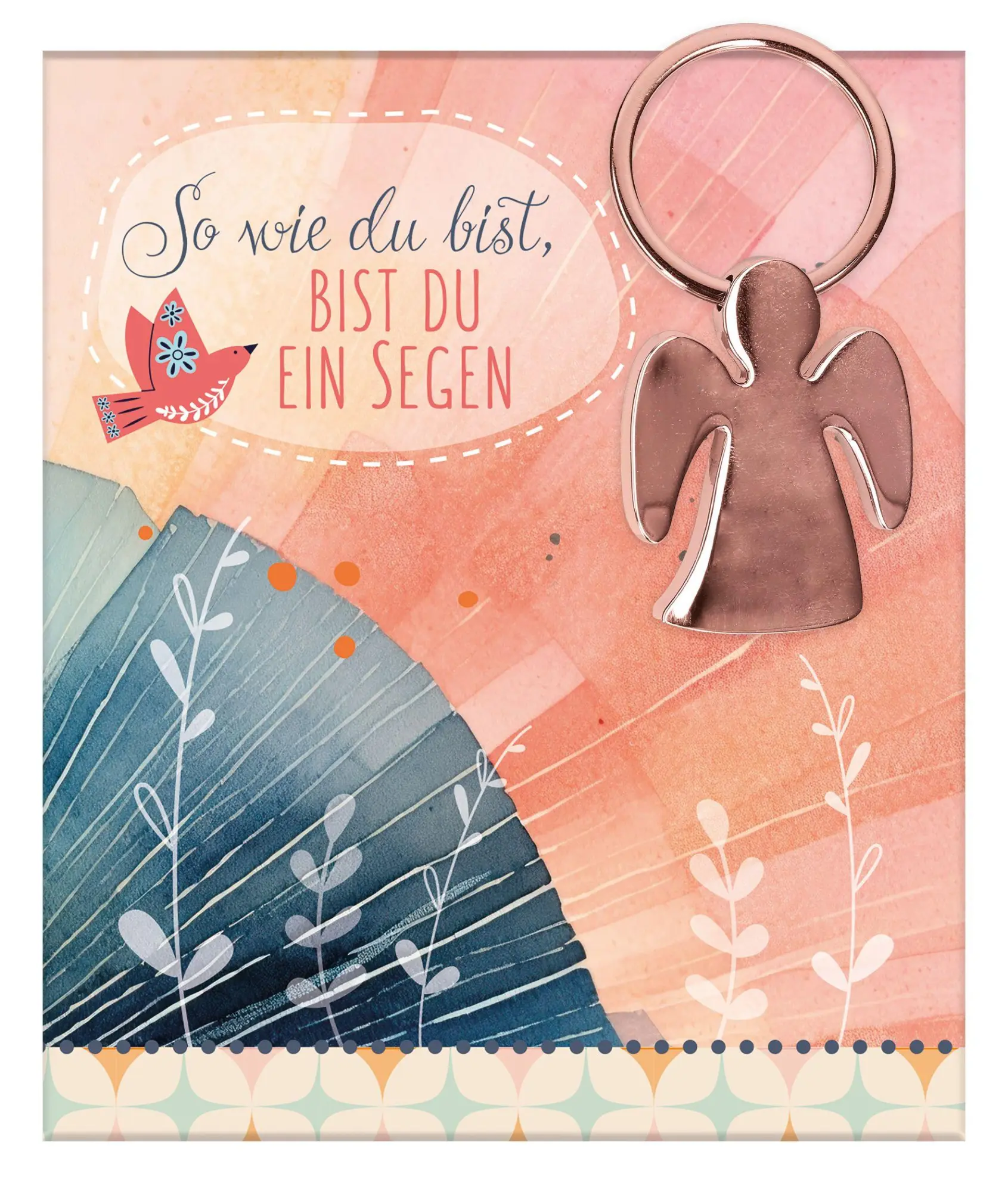 Cover: 4036526783017 | Engel-Schlüsselanhänger aus roségoldfarben Metall | 2-519071 | Deutsch