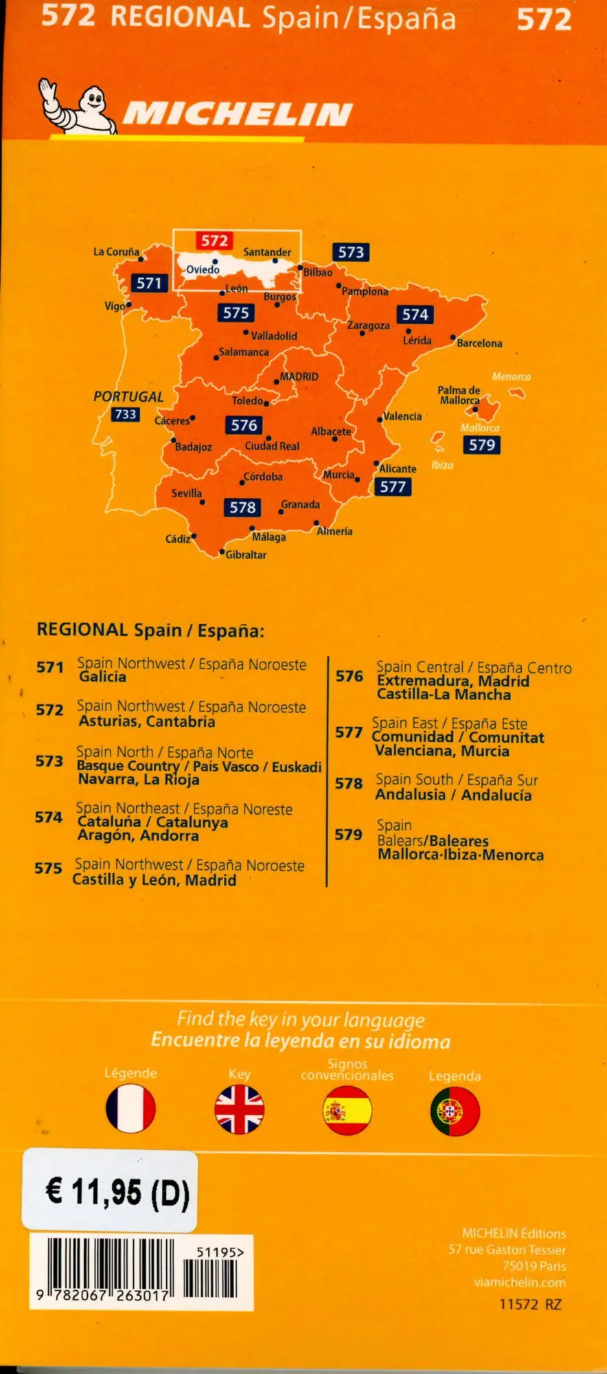 Bild: 9782067263017 | Michelin Asturias, Cantabrien | Straßen- und Tourismuskarte 1:250.000