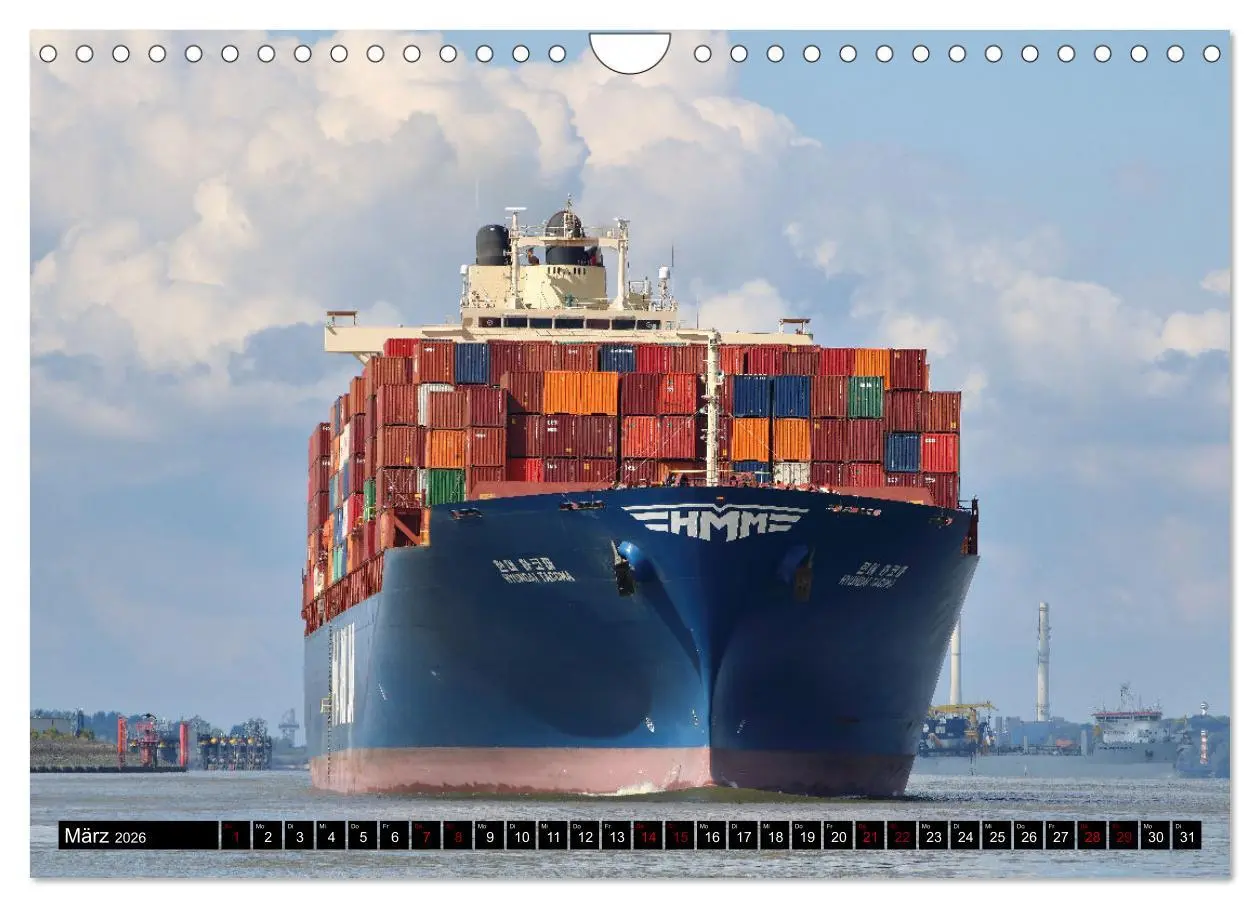 Bild: 9783457603017 | Shipspotting Hamburg (Wandkalender 2026 DIN A4 quer), CALVENDO...