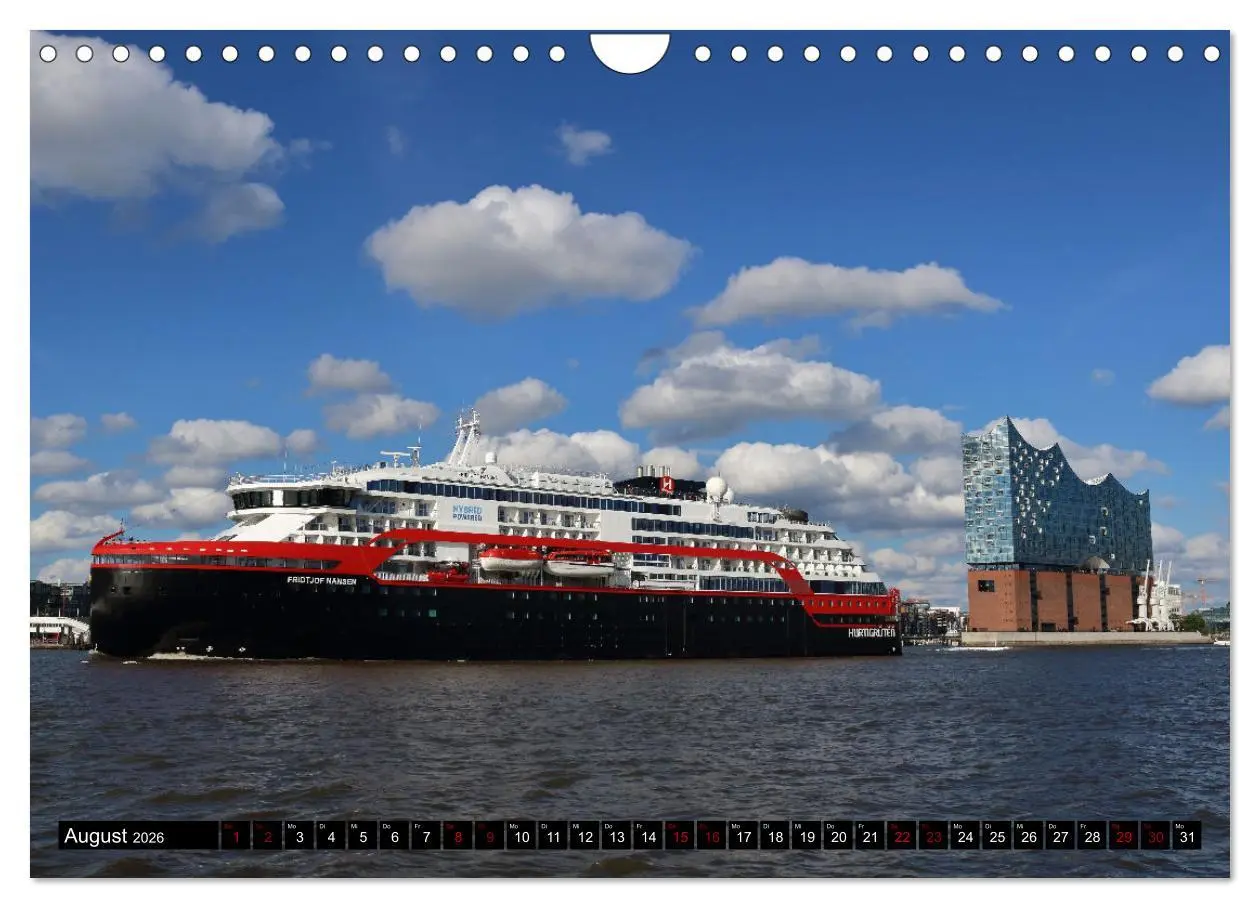 Bild: 9783457603017 | Shipspotting Hamburg (Wandkalender 2026 DIN A4 quer), CALVENDO...