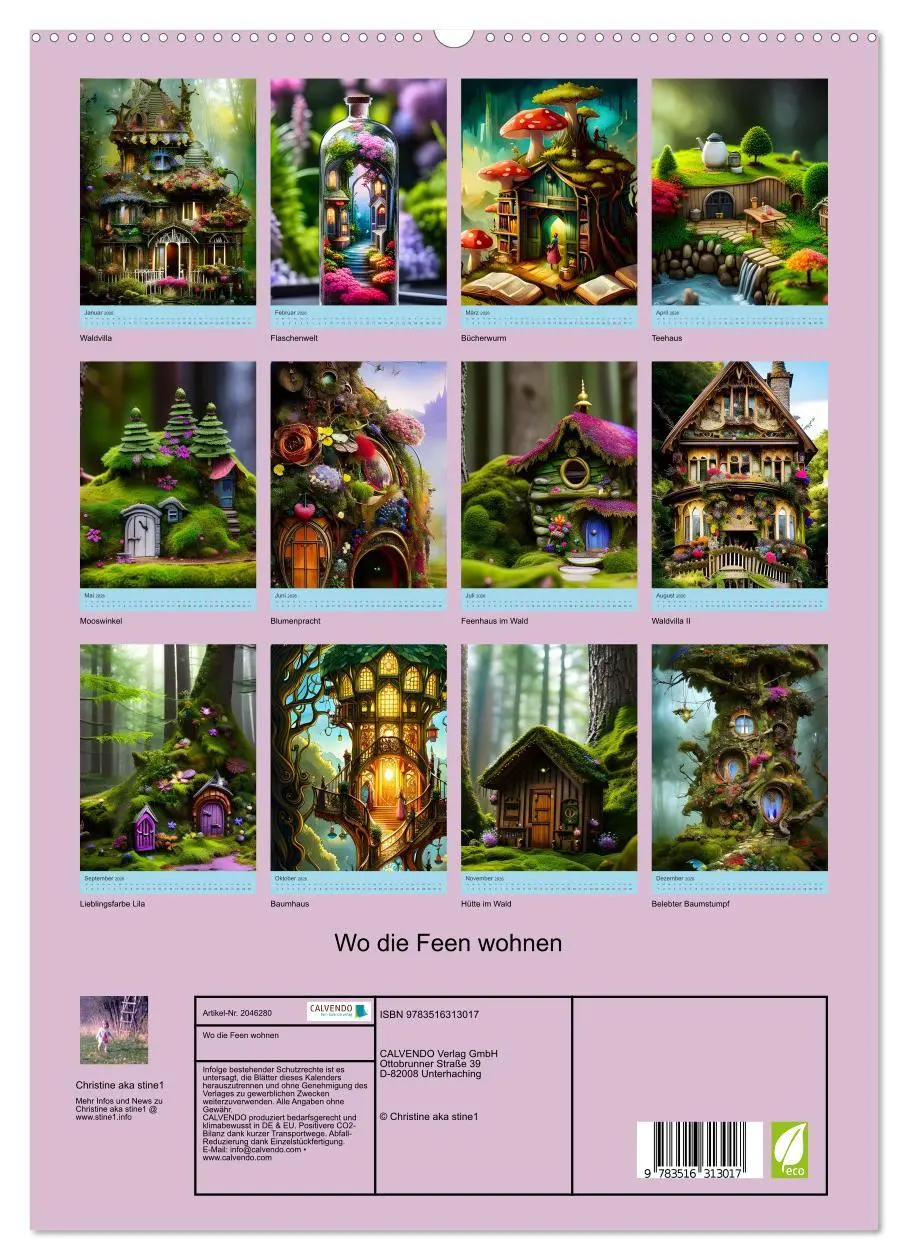 Bild: 9783516313017 | Wo die Feen wohnen (hochwertiger Premium Wandkalender 2026 DIN A2...