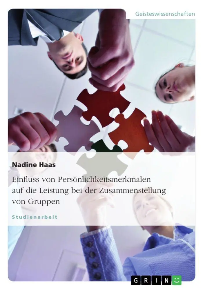 Cover: 9783656833017 | Einfluss von Persönlichkeitsmerkmalen auf die Leistung bei der...
