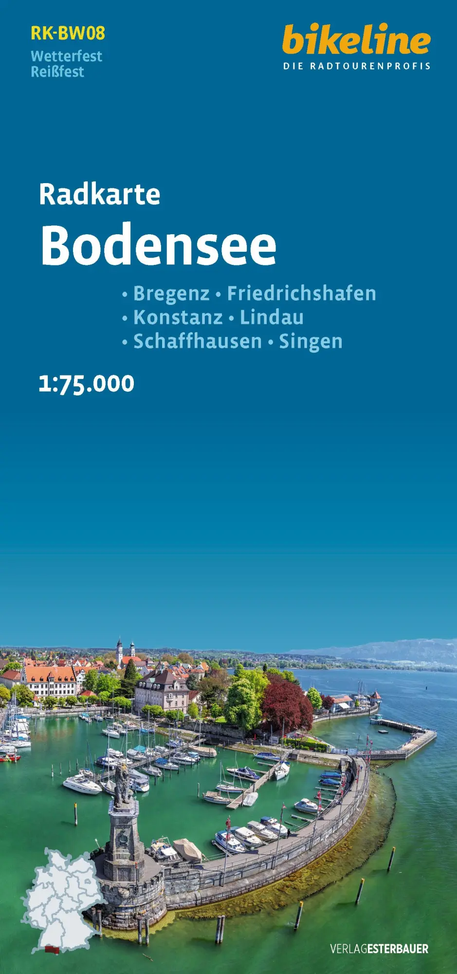 Cover: 9783711103017 | Radkarte Bodensee (RK-BW08) | Esterbauer Verlag | (Land-)Karte | 2025