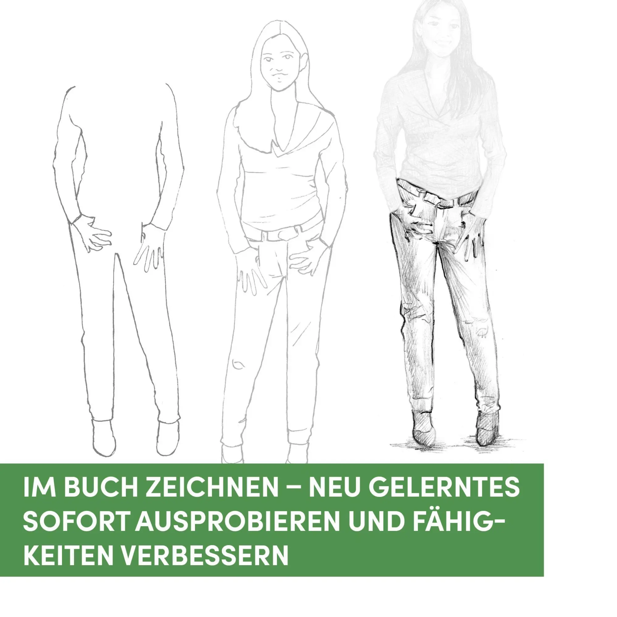 Bild: 9783735893017 | Die Kunst des Zeichnens für Kinder Übungsbuch - Menschen | Gecko Keck