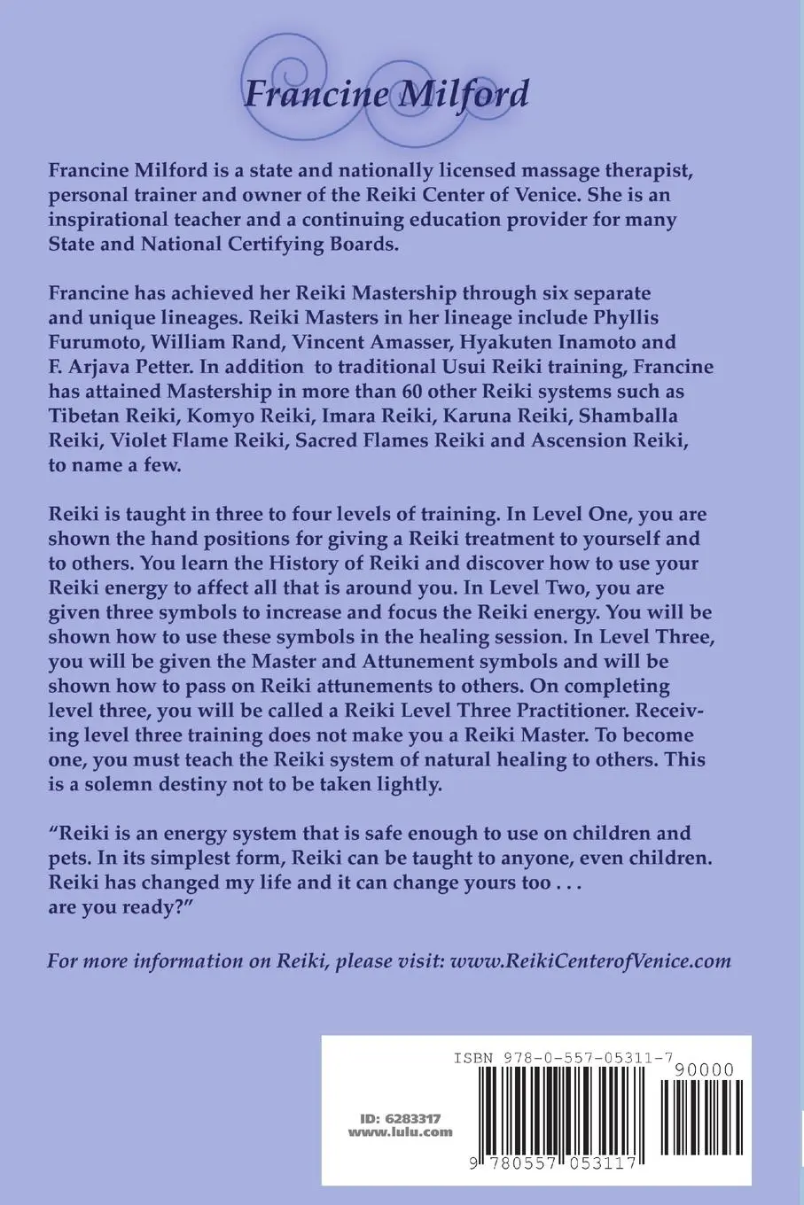 Rückseite: 9780557053117 | Usui Reiki Level Two Manual | Francine Milford | Taschenbuch | 2009