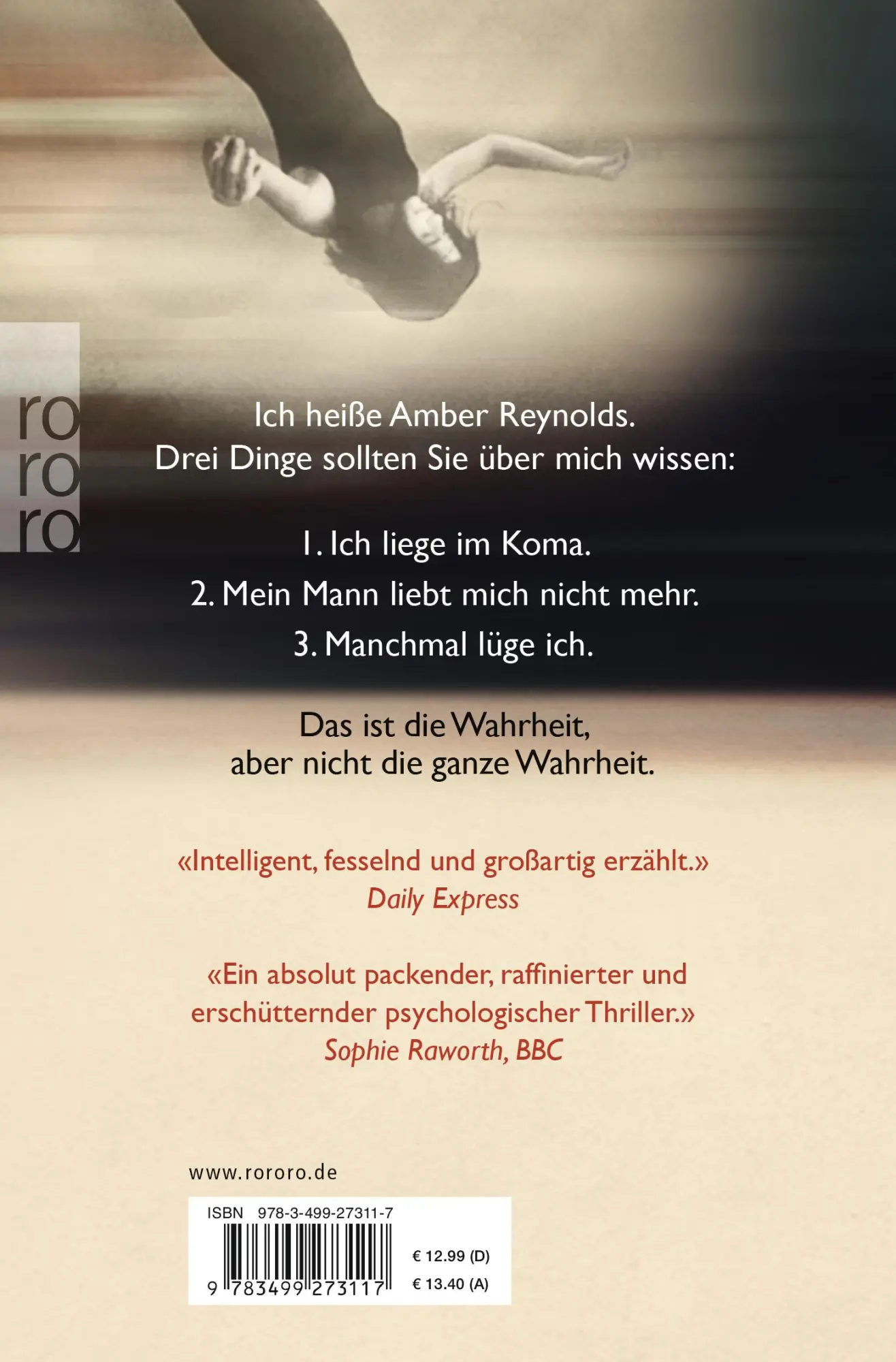 Rückseite: 9783499273117 | Manchmal lüge ich | Alice Feeney | Taschenbuch | 384 S. | Deutsch
