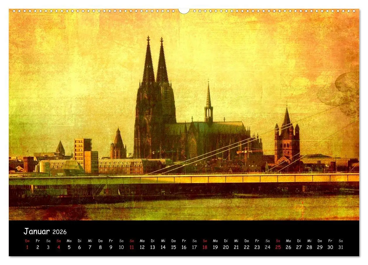 Bild: 9783516233117 | Köln (Wandkalender 2026 DIN A2 quer), CALVENDO Monatskalender | 2026