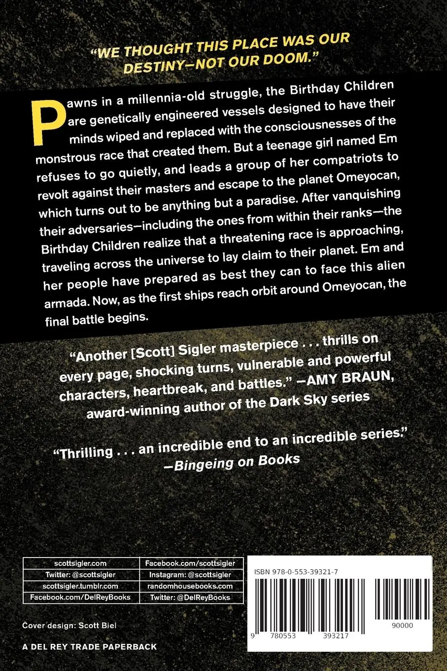 Rückseite: 9780553393217 | Alone | Scott Sigler | Taschenbuch | Englisch | 2017