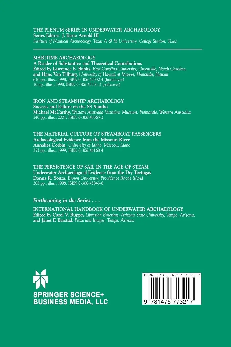 Rückseite: 9781475773217 | Iron and Steamship Archaeology | Success and Failure on the SS Xantho