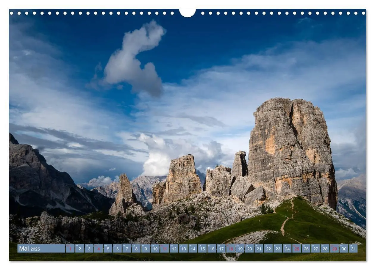 Bild: 9783435113217 | Traumplätze in den Dolomiten (Wandkalender 2025 DIN A3 quer),...