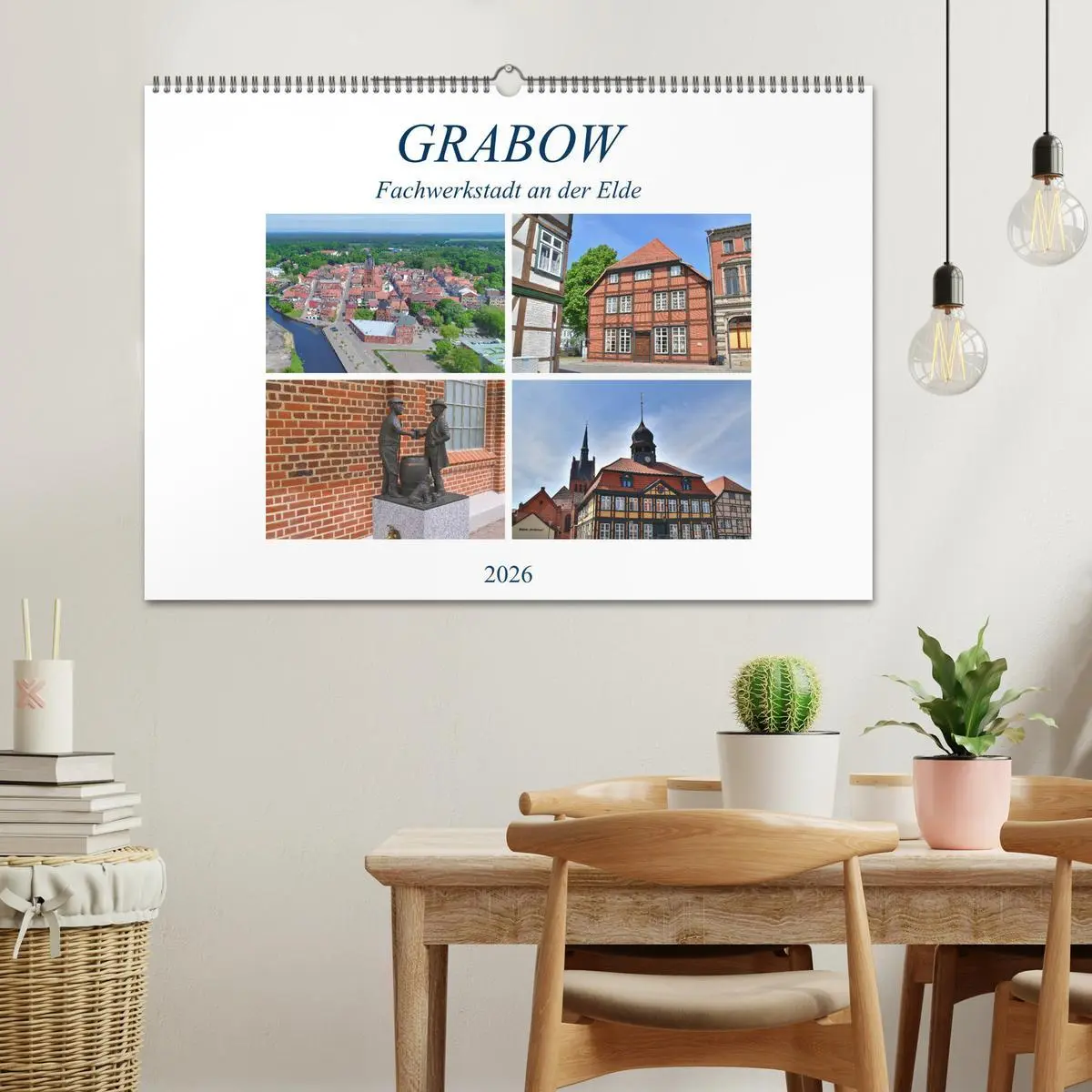 Bild: 9783457823217 | Grabow - Fachwerkstadt an der Elde (Wandkalender 2026 DIN A2 quer),...