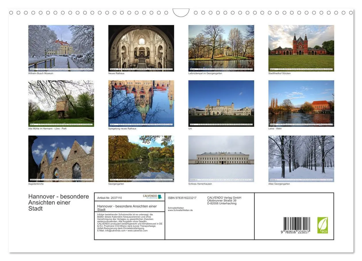 Bild: 9783516223217 | Hannover - besondere Ansichten einer Stadt (Wandkalender 2026 DIN...