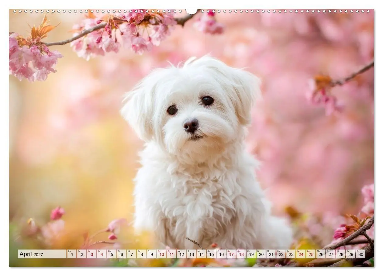 Bild: 9783594373217 | Malteser - Hunde mit Herz und Charme (Wandkalender 2027 DIN A2...