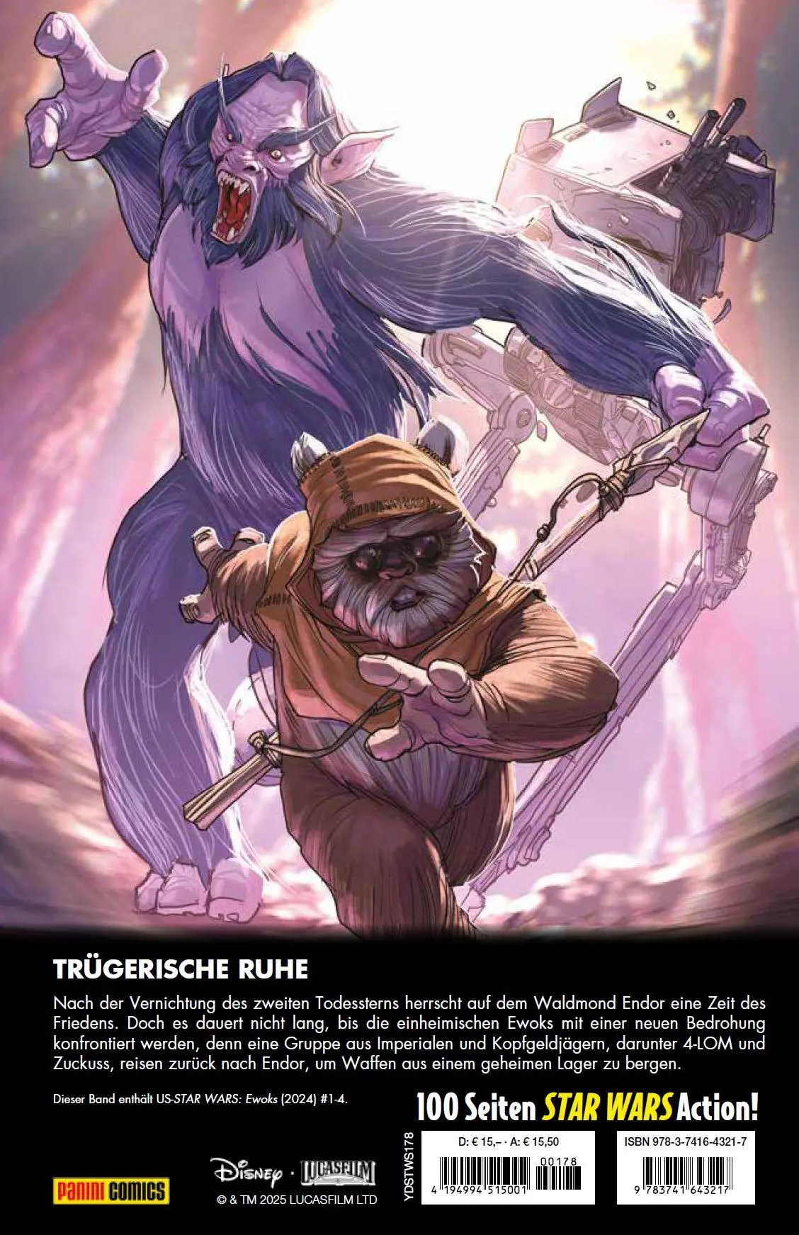 Rückseite: 9783741643217 | Star Wars Comics: Ewoks | Steve Orlando (u. a.) | Taschenbuch | 100 S.