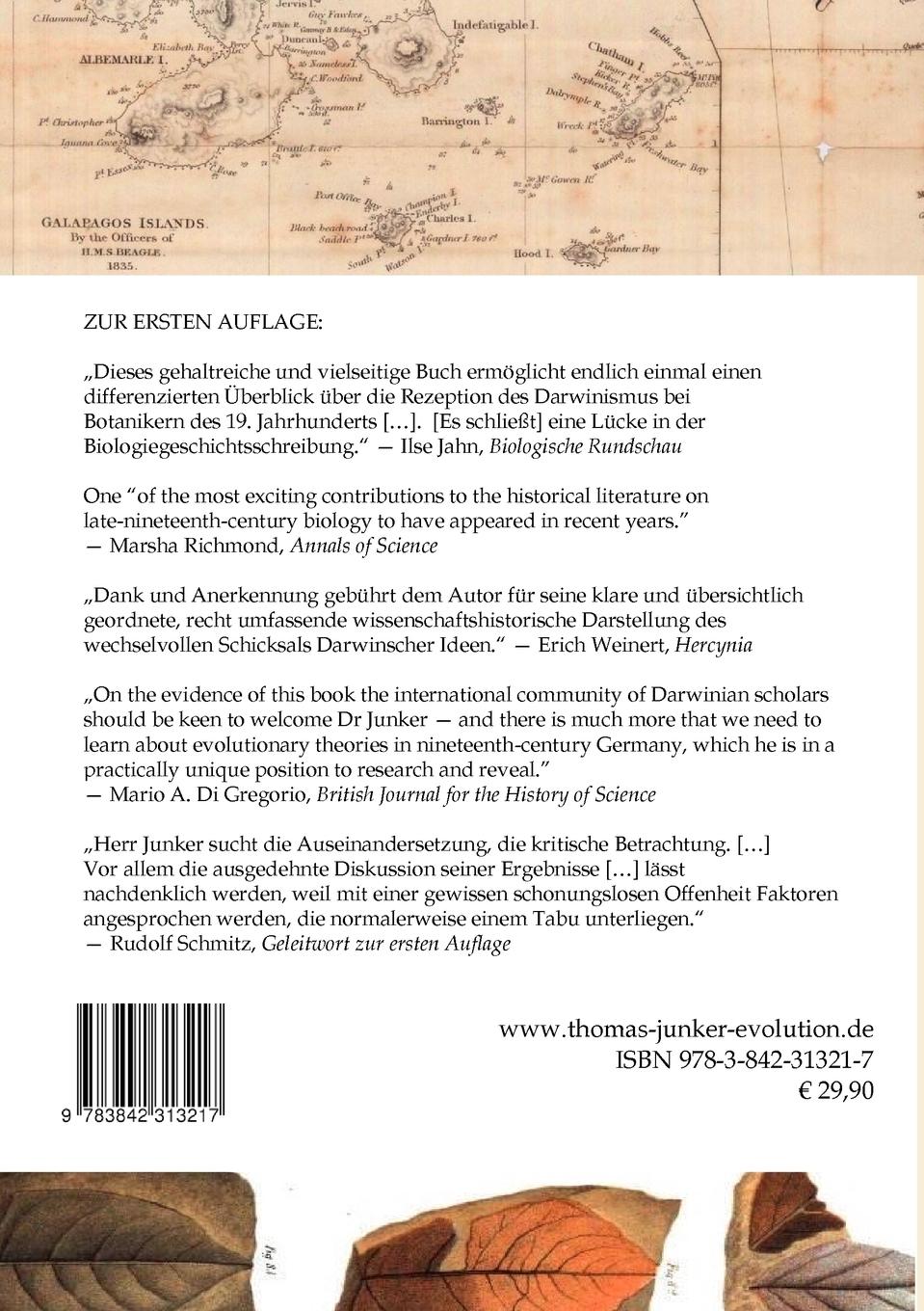 Rückseite: 9783842313217 | Der Darwinismus-Streit in der deutschen Botanik | Thomas Junker | Buch