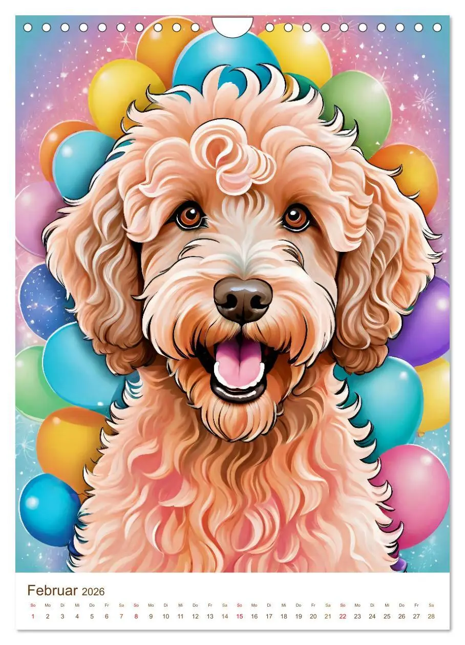 Bild: 9783457293317 | Der Labradoodle (Wandkalender 2026 DIN A4 hoch), CALVENDO...