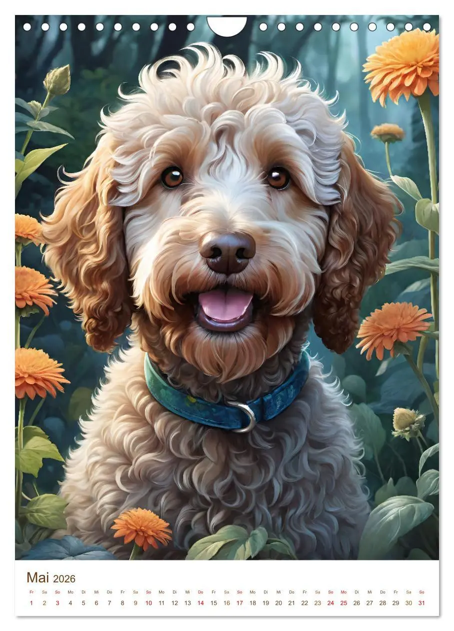 Bild: 9783457293317 | Der Labradoodle (Wandkalender 2026 DIN A4 hoch), CALVENDO...