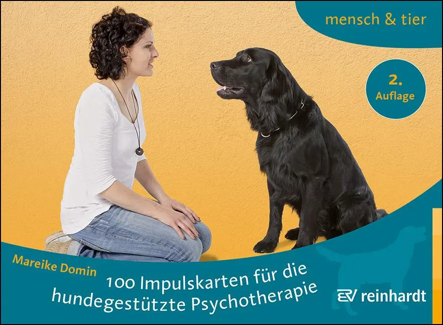 Cover: 9783497033317 | 100 Impulskarten für die hundegestützte Psychotherapie | Mareike Domin
