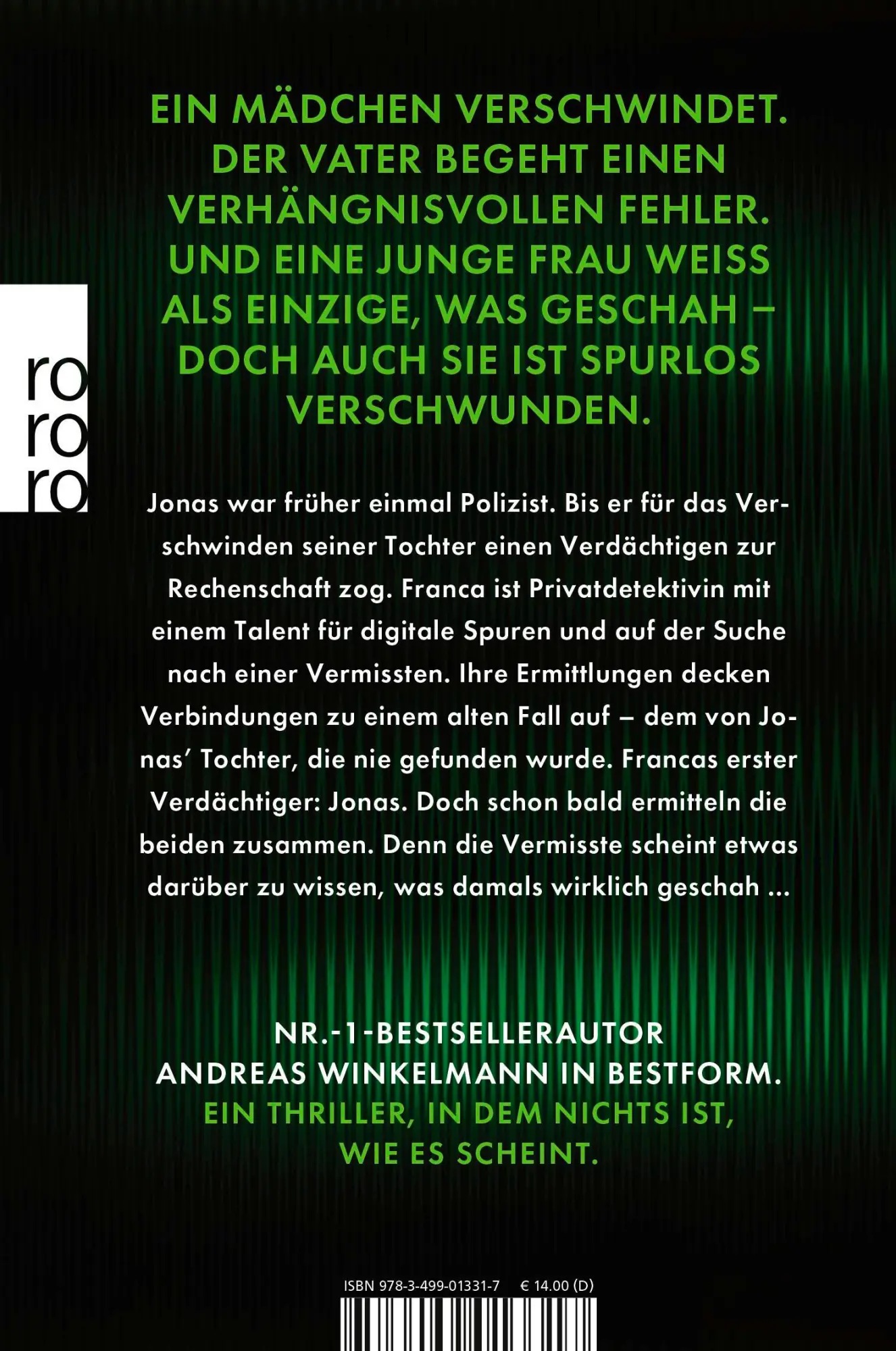Rückseite: 9783499013317 | Ihr werdet sie nicht finden | Andreas Winkelmann | Taschenbuch | 2025
