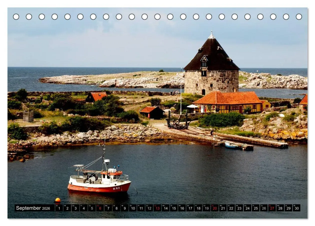 Bild: 9783516073317 | Bornholm - Dänemark (Tischkalender 2026 DIN A5 quer), CALVENDO...