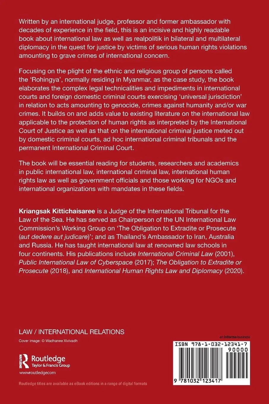 Rückseite: 9781032123417 | The Rohingya, Justice and International Law | Kriangsak Kittichaisaree
