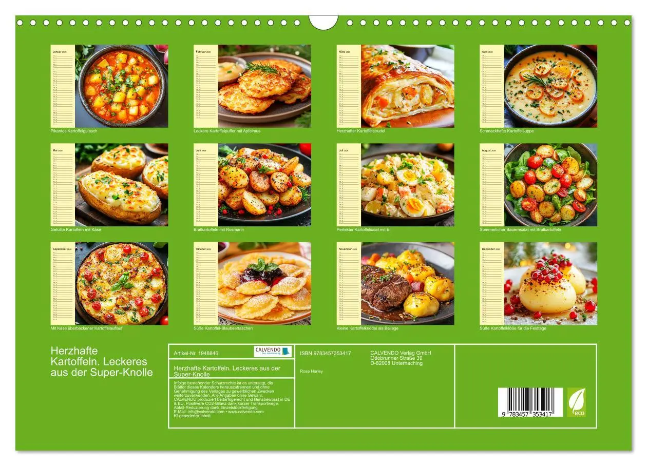 Bild: 9783457353417 | Herzhafte Kartoffeln. Leckeres aus der Super-Knolle (Wandkalender...