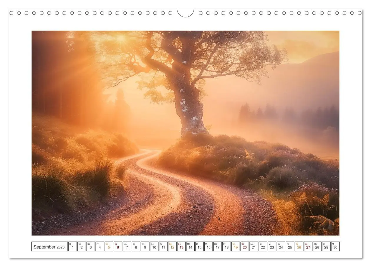 Bild: 9783457423417 | Mystische Wege (Wandkalender 2026 DIN A3 quer), CALVENDO...