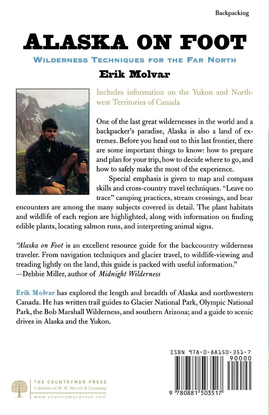 Rückseite: 9780881503517 | Alaska on Foot | Wilderness Techniques for the Far North | Erik Molvar
