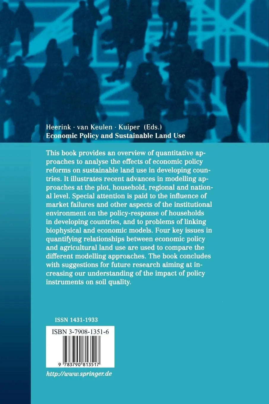Rückseite: 9783790813517 | Economic Policy and Sustainable Land Use | Nico Heerink (u. a.) | Buch