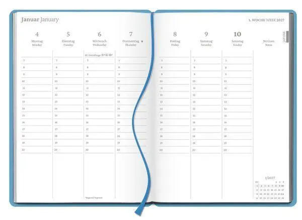 Bild: 9783819303517 | Wochenplaner Aqua 2027 | Korsch Verlag | Taschenbuch | 128 S. | 2027