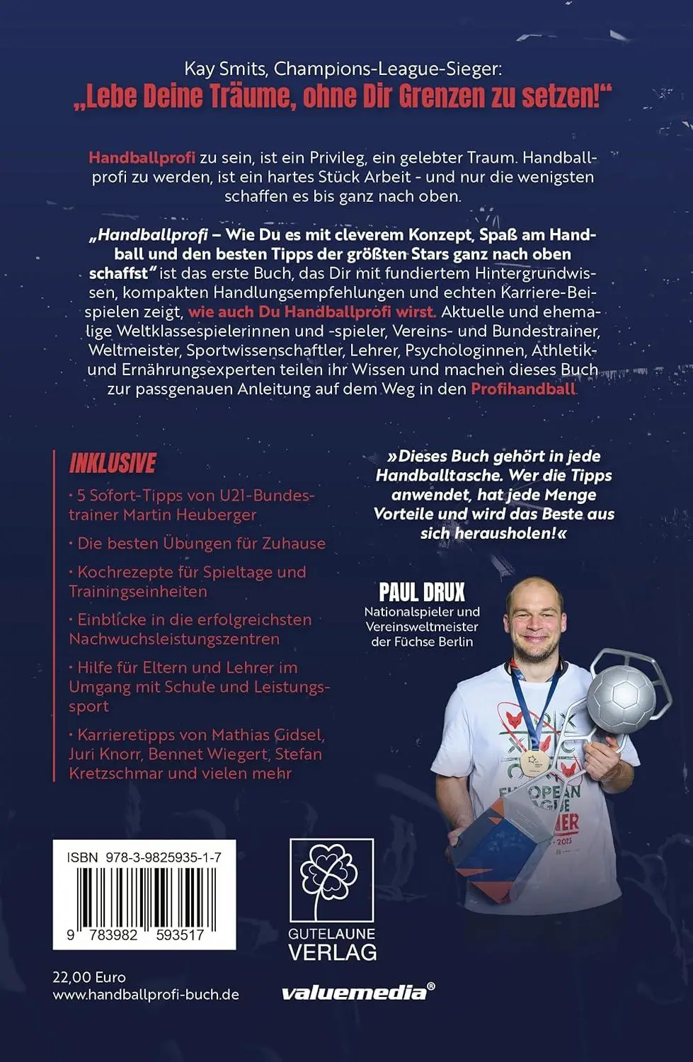 Rückseite: 9783982593517 | Handballprofi | Peter Gerfen | Taschenbuch | 206 S. | Deutsch | 2024