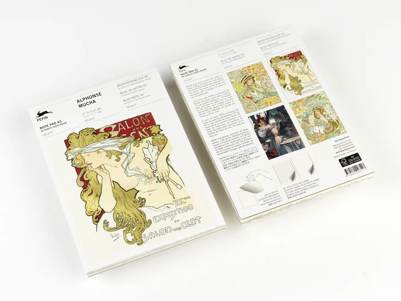 Bild: 9789460093517 | Alphonse Mucha | Writing Paper &amp; Note Pad A5 | Pepin van Roojen | 2024