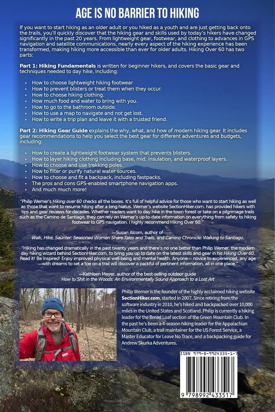 Rückseite: 9798992433517 | Hiking Over 60 | Philip Werner | Taschenbuch | Englisch | 2025