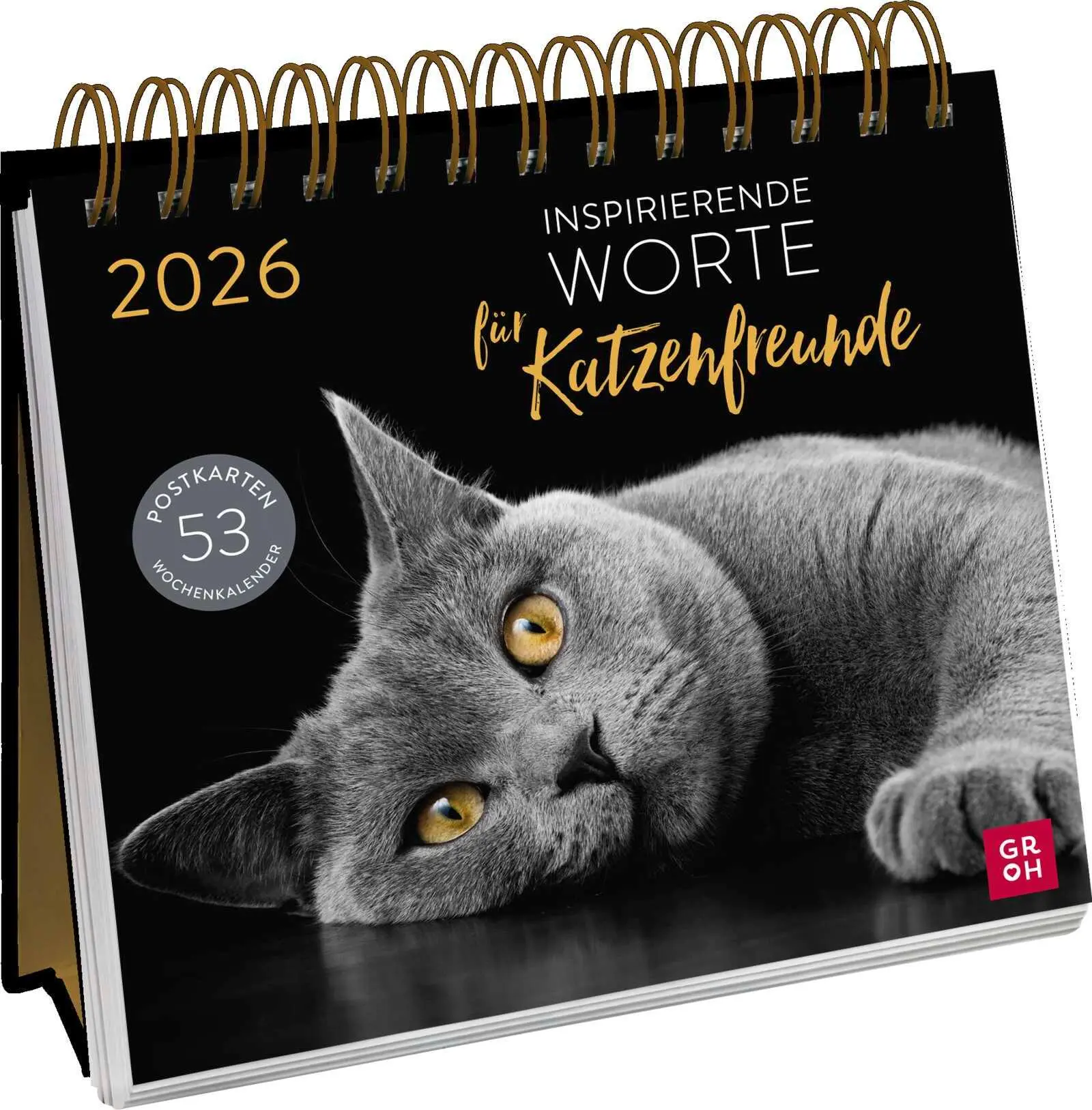 Cover: 4036442013717 | Postkartenkalender 2026: Inspirierende Worte für Katzenfreunde | 53 S.